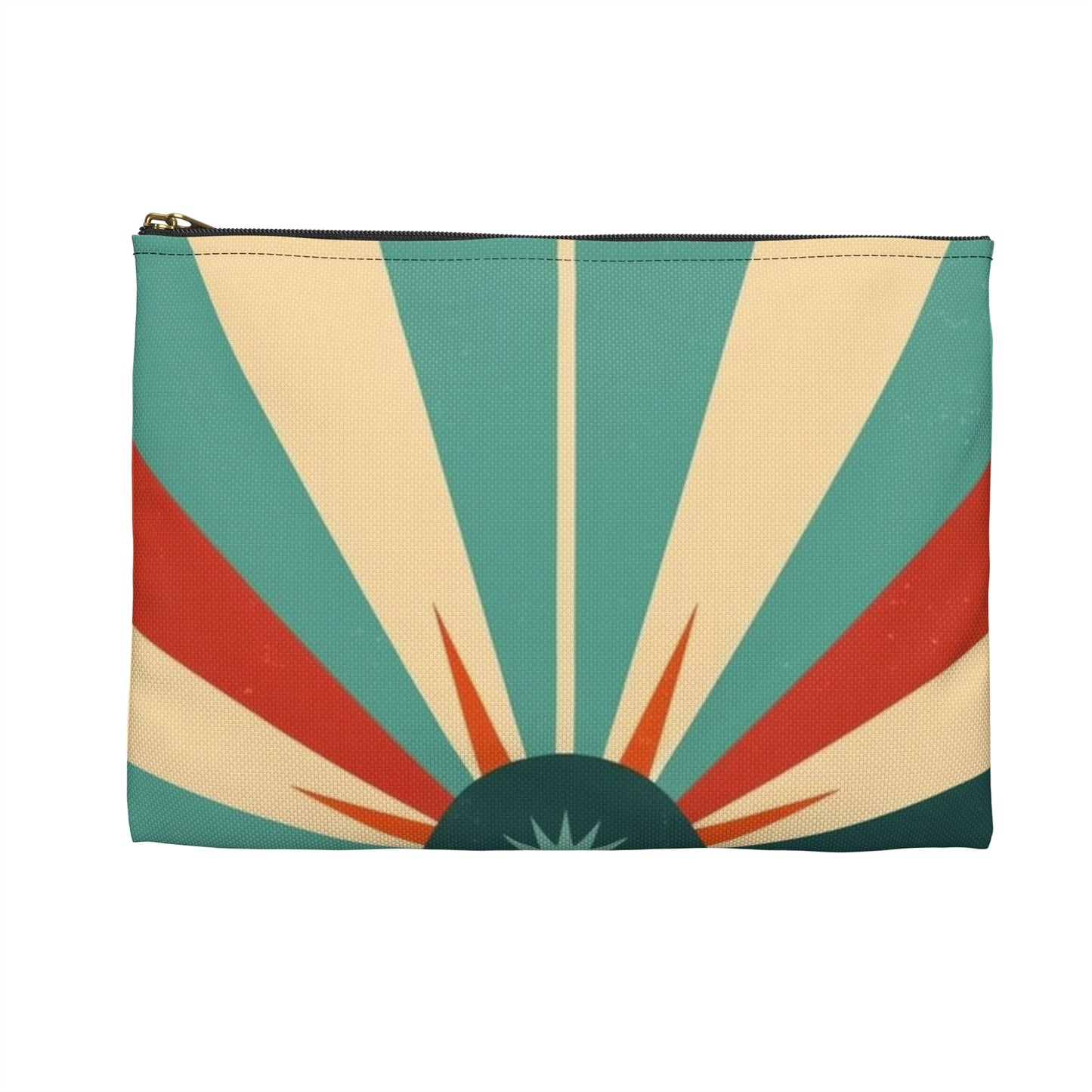 1960s Fashion Inspired Starburst Candy Colored Accessory Pouch