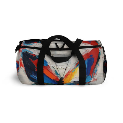 Abstract Duffel Bag  for Art Lovers: Butterfly-Inspired Delight