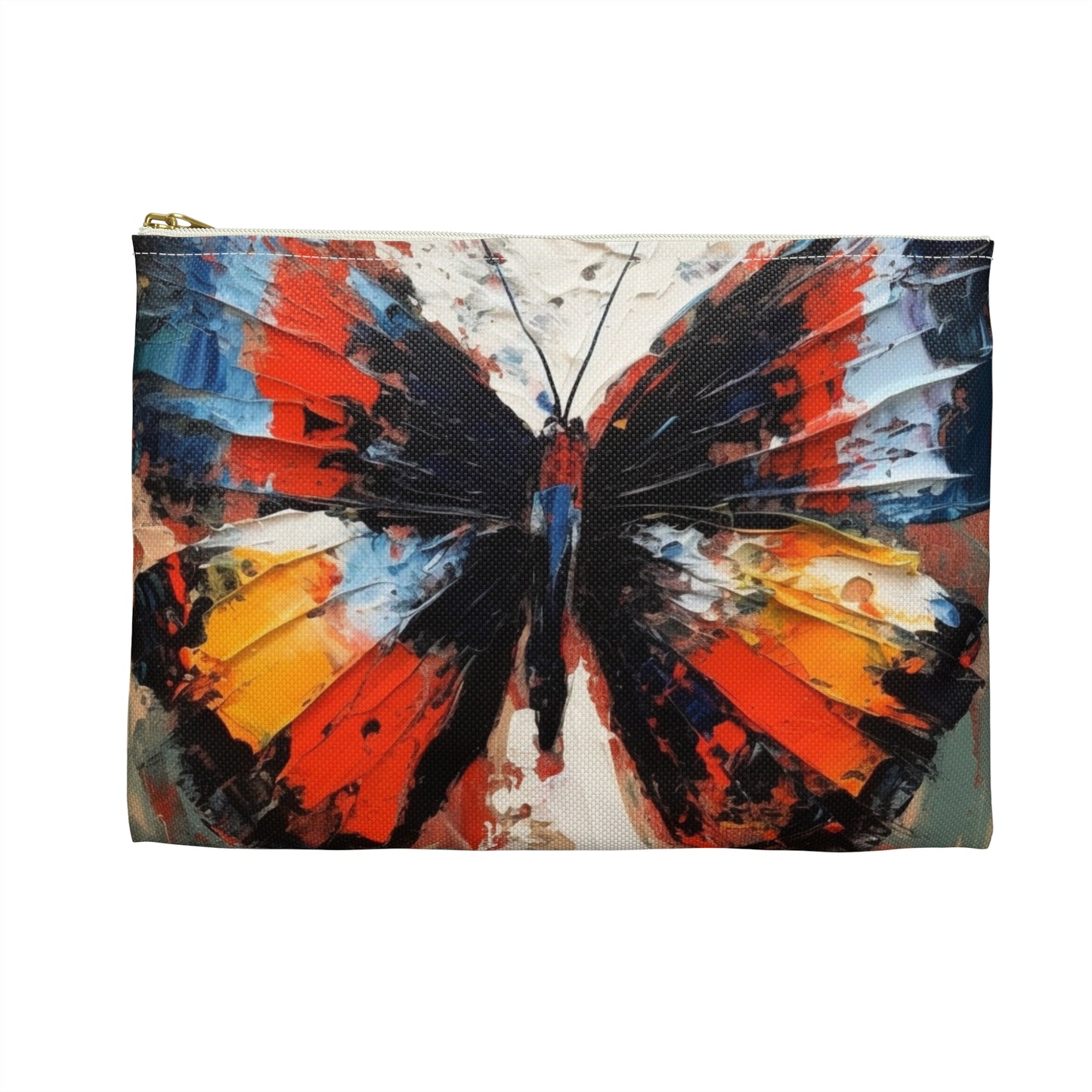 Accessory Pouch with Bauhaus-Inspired Butterfly Drawing: A Harmonious Blend of Art and Functionality