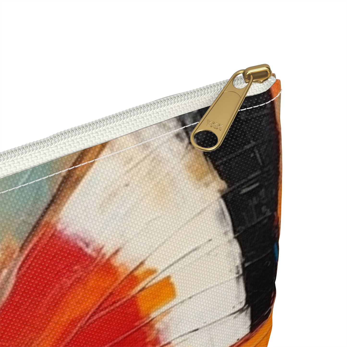 Bauhaus-Inspired Butterfly Symphony: Accessory Pouch with Vibrant Colors and Intricate Details