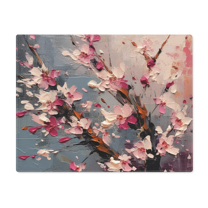 Abstract Wallpaper Placemat: Blossoming Beauty with Cherry Blossom Motif