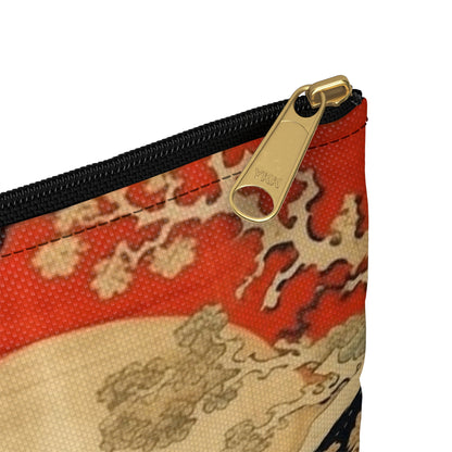 Artistic Fusion - Where Japanese Tapestry Meets the Perfect Accessory Pouch