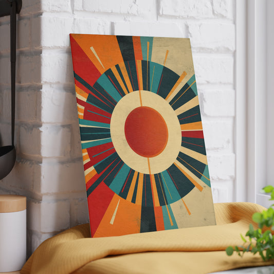 Minimalist Sunshine: Midcentury Modern Sun Glass Cutting Board