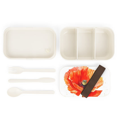 Watercolor Poppy Garden Bento Box: Unleash the Beauty of Nature