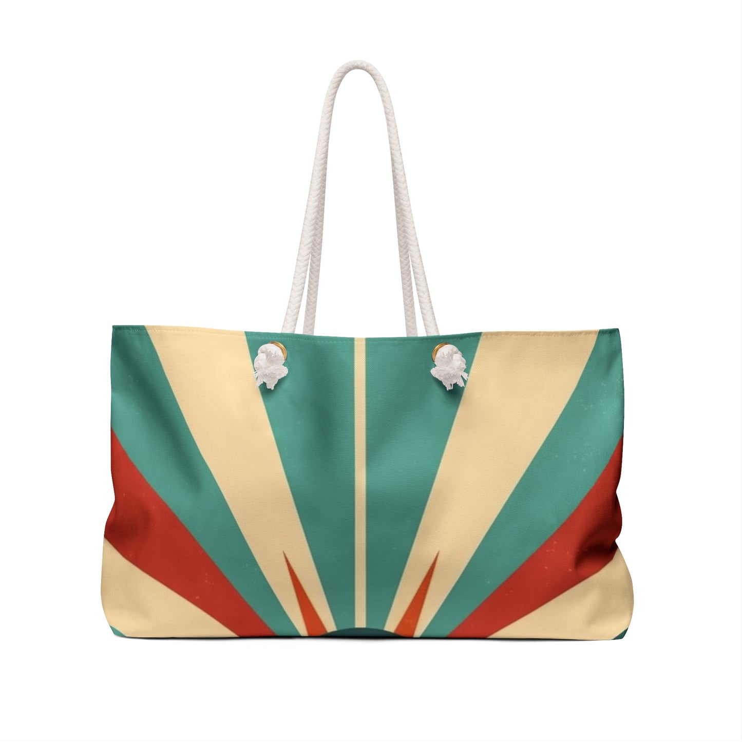 Retro Chic Glamour: 1960s Vintage Fashion Starburst Candy Colored Weekender Bag