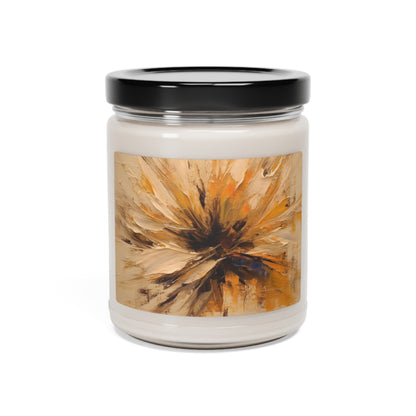 Abstract Tan Hua Painting on Scented Soy Candle: A Fusion of Art and Nature