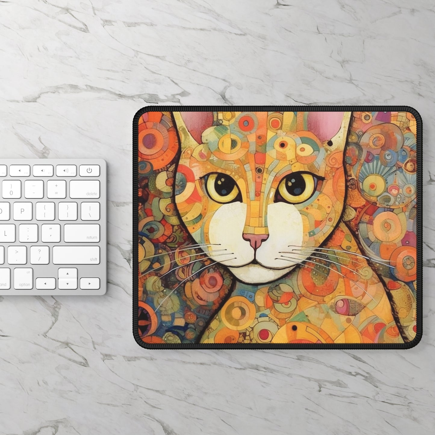 Art Nouveau Revival: Klimt-Inspired Gaming Mouse Pad