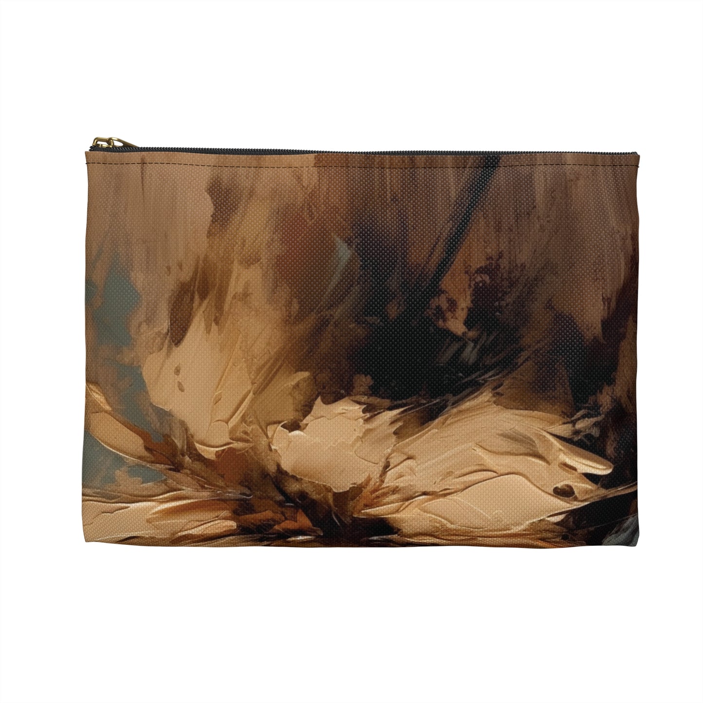 Artistic Fusion: Accessory Pouch Infused with Tan Hua-Inspired Abstract Art