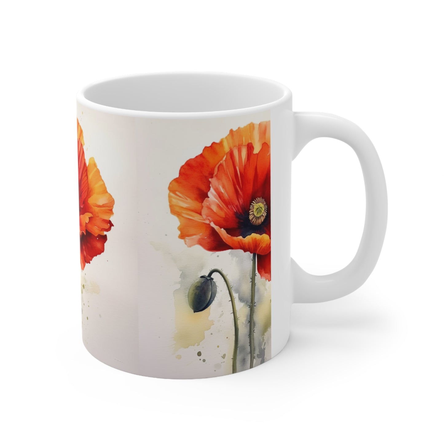 Embrace the Beauty of Watercolor with Ceramic Mug: Flower Edition