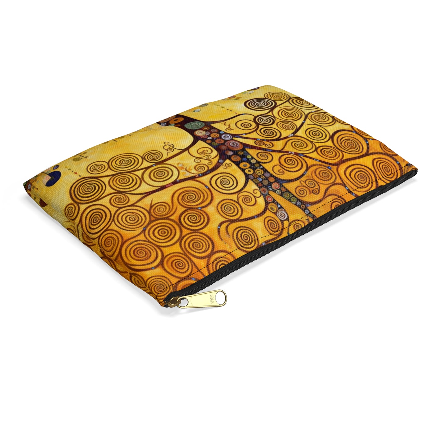 Symbolic Harmony: Gustav Klimt Tree of Life Accessory Pouch, Embrace Artistic Elegance