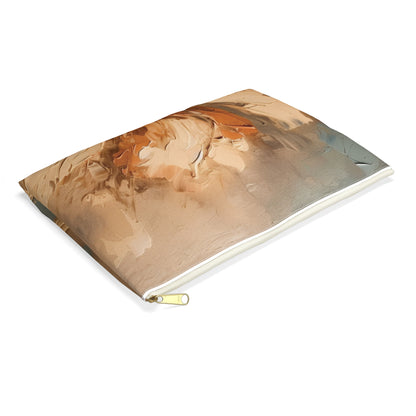 Artistic Fusion: Accessory Pouch Infused with Tan Hua-Inspired Abstract Art