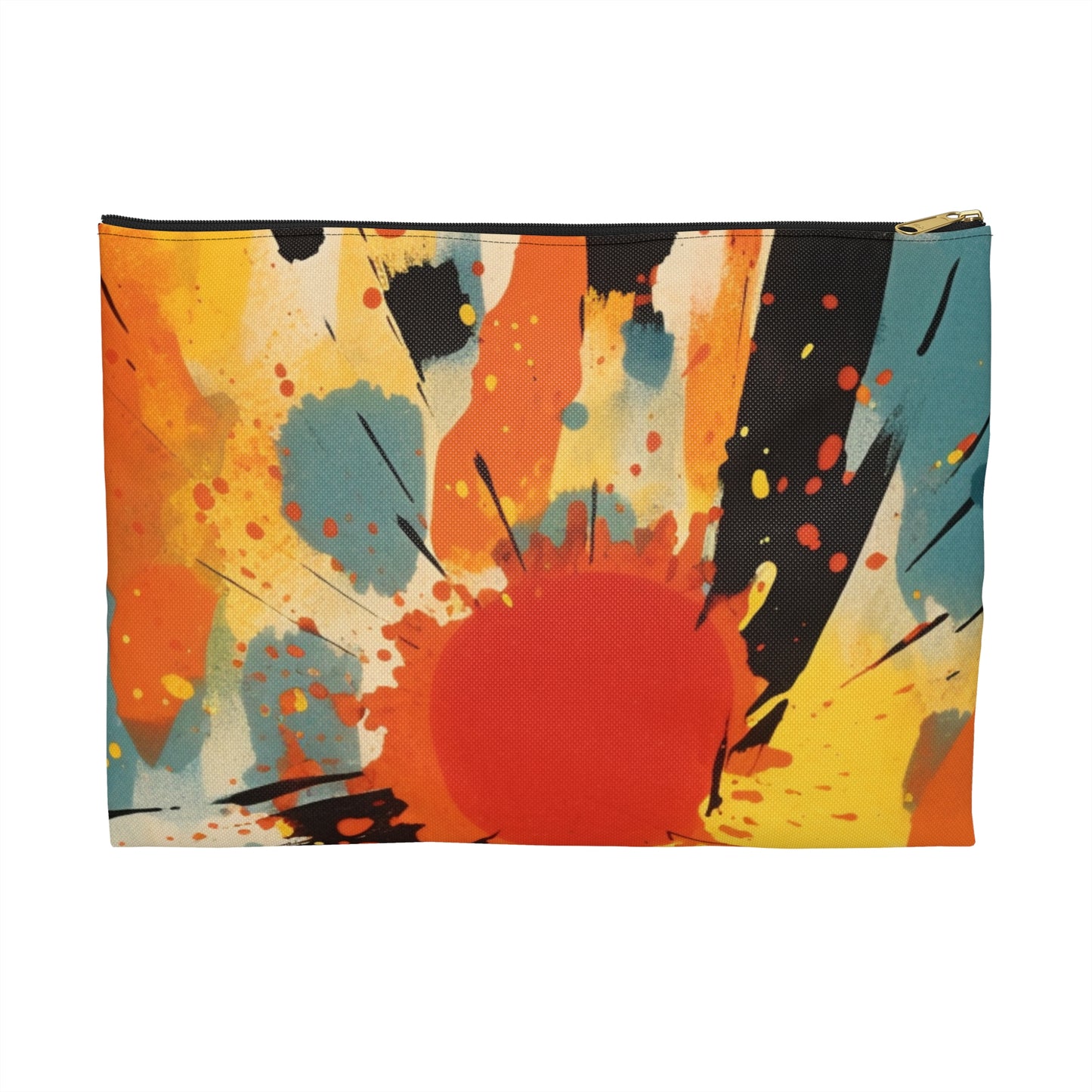 Cosmic Fusion: Abstract Art Accessory Pouch