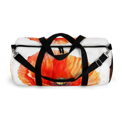 Watercolor Poppy Garden Duffel Bag: Unleash the Beauty of Nature