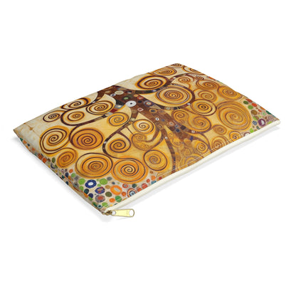 Captivating Artistry: The Tree of Life Accessory Pouch, Inspired by Gustav Klimt's Timeless Masterpiece