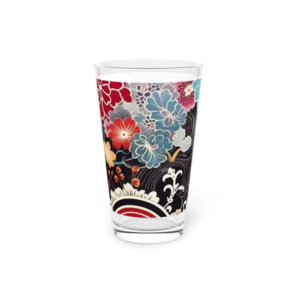 Authentic Japanese Kimono Pint Glass: Embrace Tradition