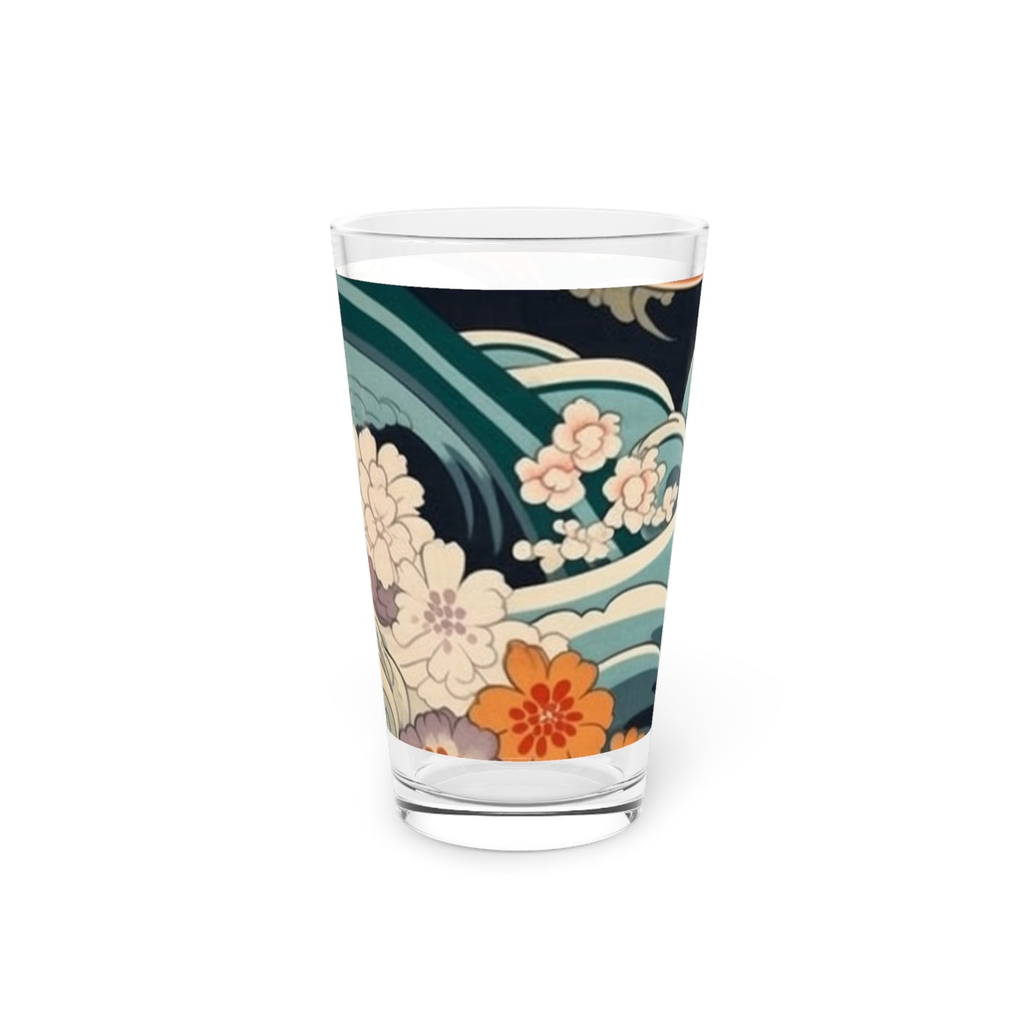Elegant Kimono Pint Glass: Embrace Japanese Artistry