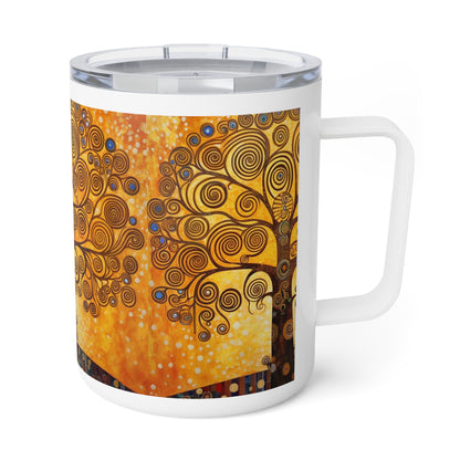 The Tree of Life by Gustav Klimt: Symbolism and Style in an Insulated Coffee Mug