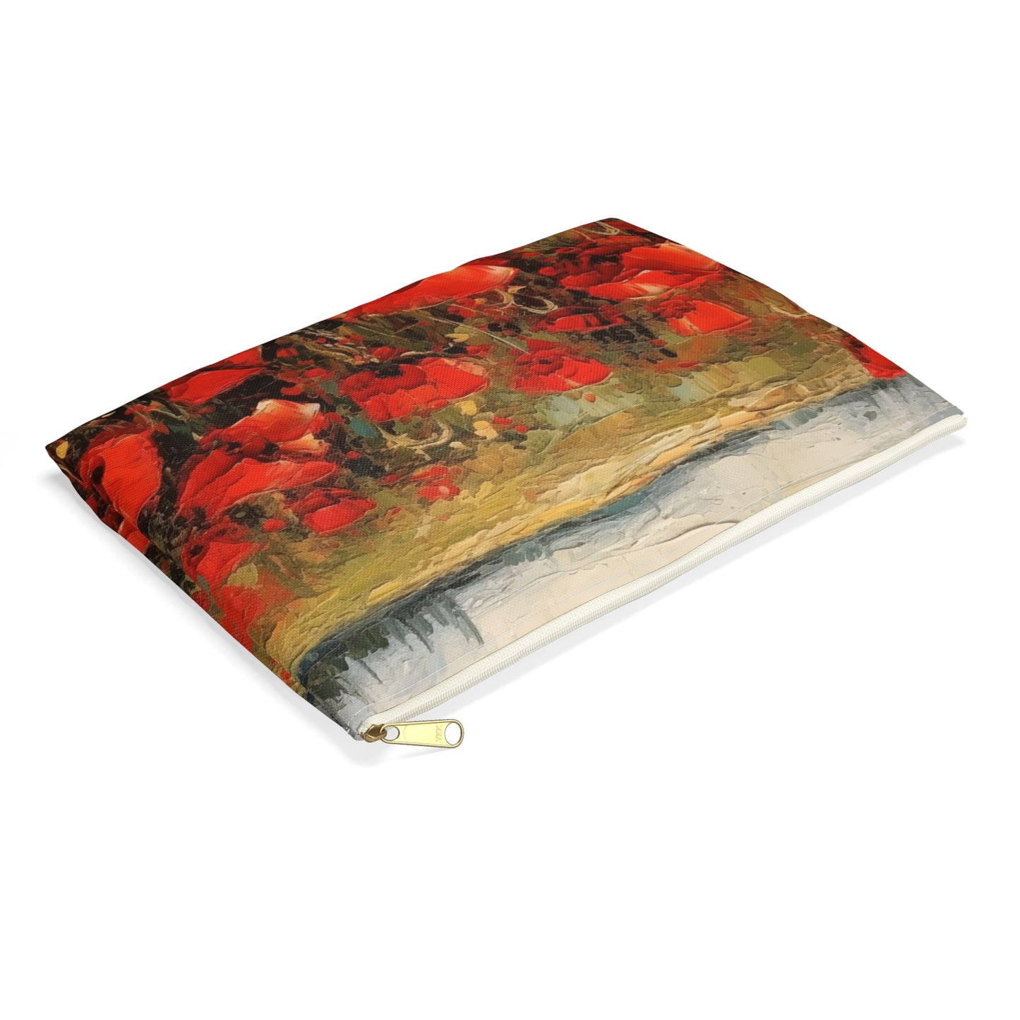 Abstract Poppy Fields: Accessory Pouch for Artistic Inspiration