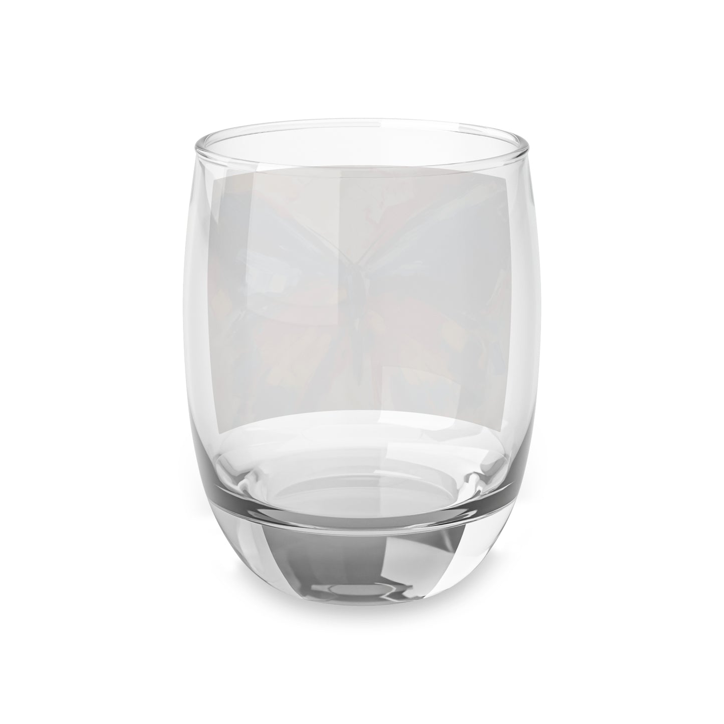 Brush Strokes of Butterfly Splendor: Whiskey Glass for Artistic Inspiration