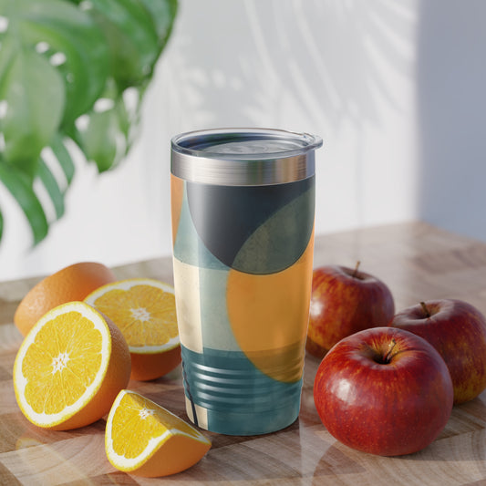 Abstract Art Geometric Simplicity: Geometric Abstract Art Ringneck Tumbler