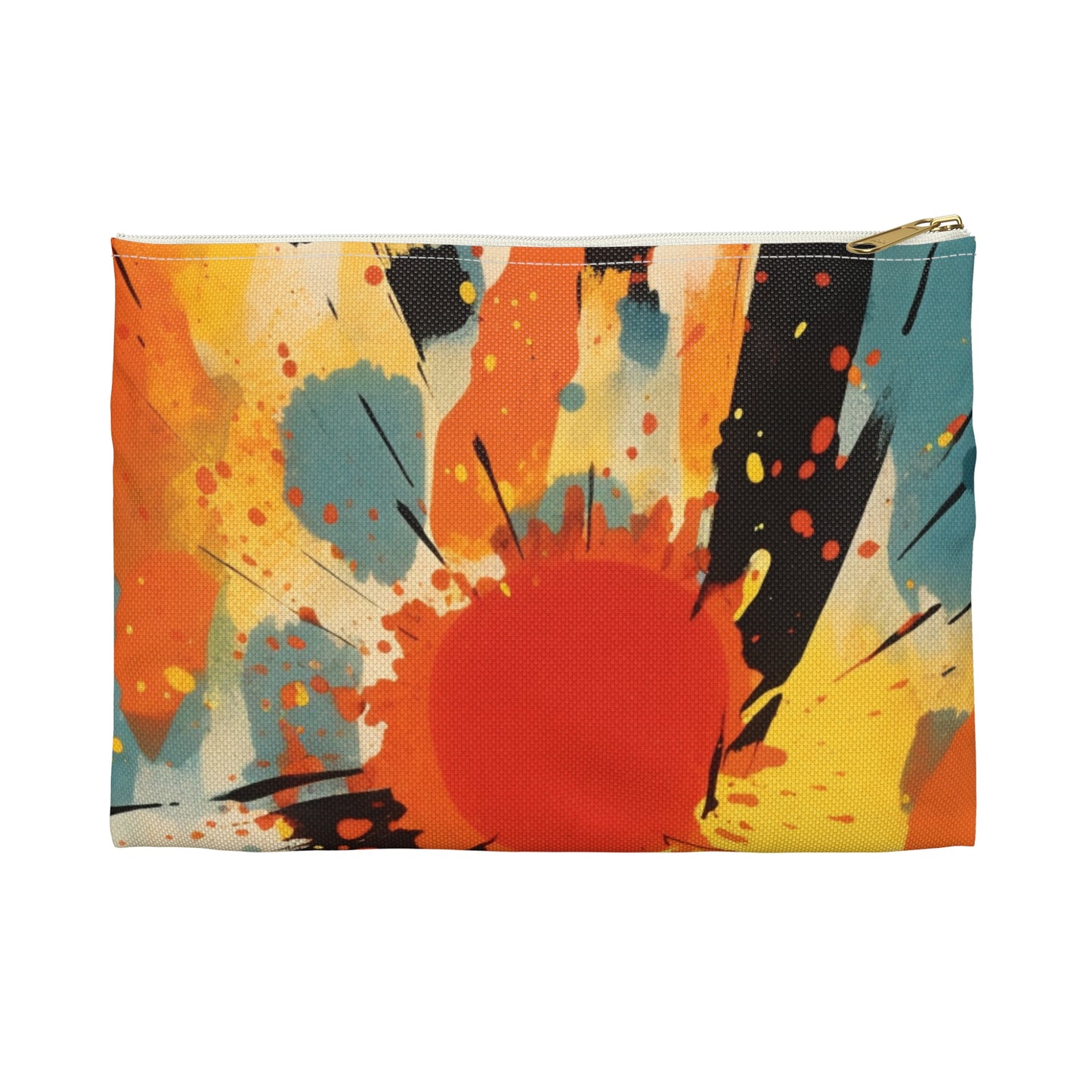 Cosmic Fusion: Abstract Art Accessory Pouch