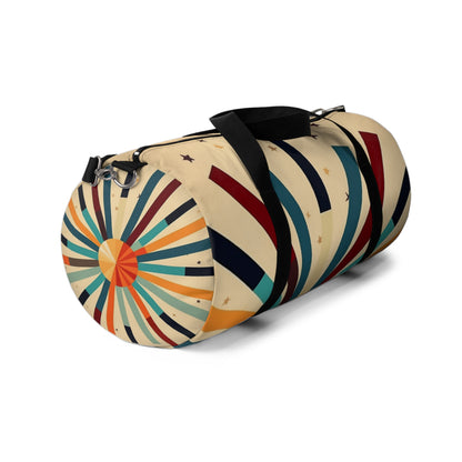 Vintage Fashion Revival: Step back in Time with our Starburst Candy Colored Duffel Bag