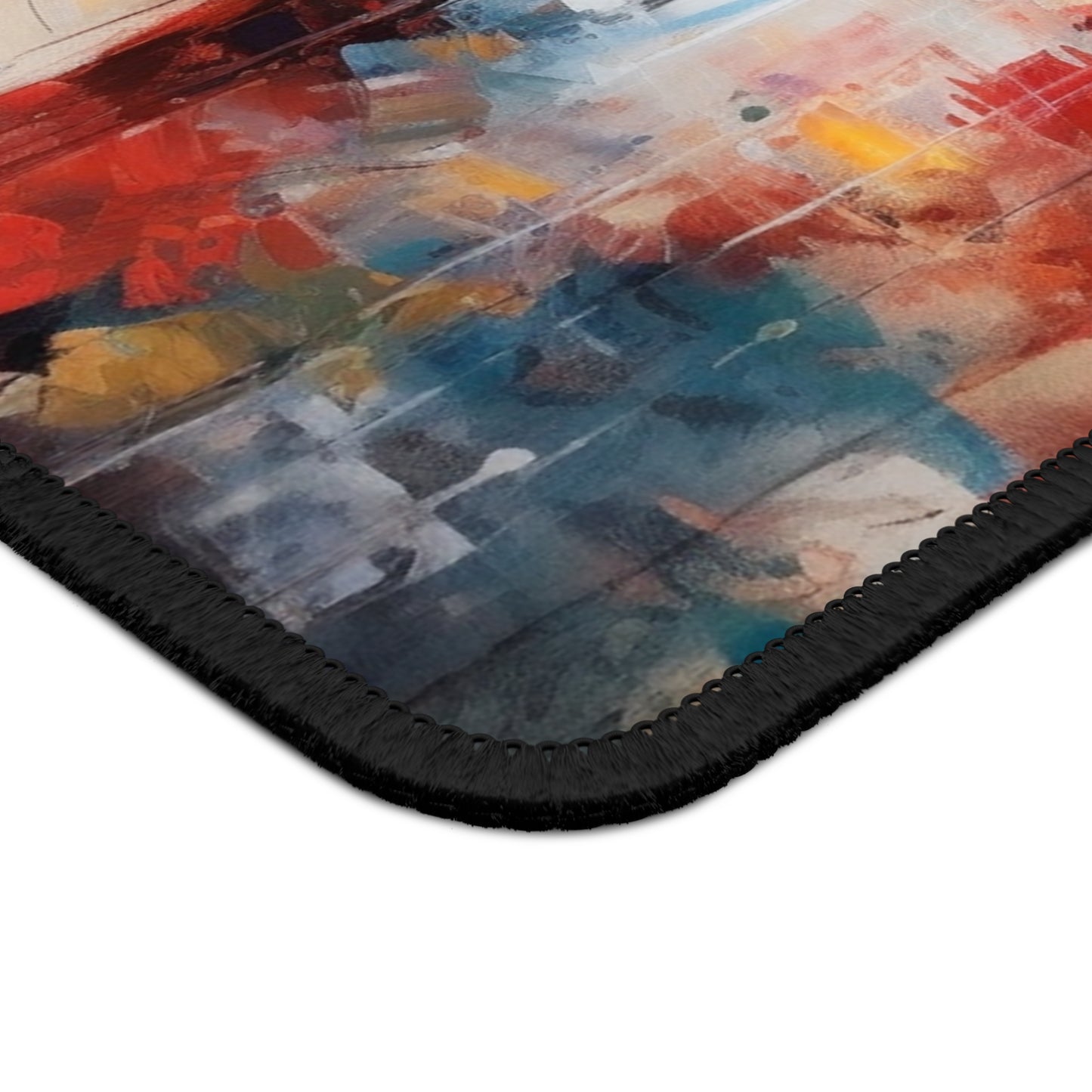 Abstract Geisha Art Gaming Mouse Pad: Captivating Brushstrokes in a Japanese Aesthetic