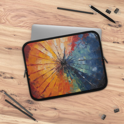 Abstract Art Laptop Sleeve: Japanese Umbrella, A Reflection of Creativity