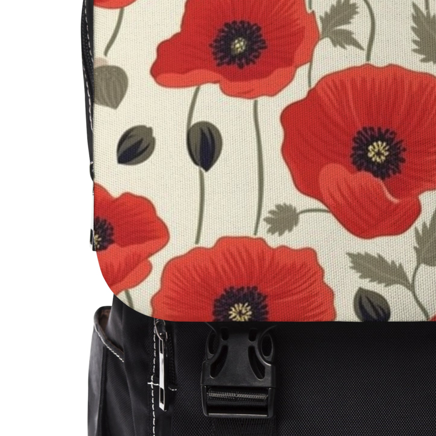 Gustav Klimt Poppies Unisex Casual Shoulder Backpack: Unleash the Beauty of Art Nouveau