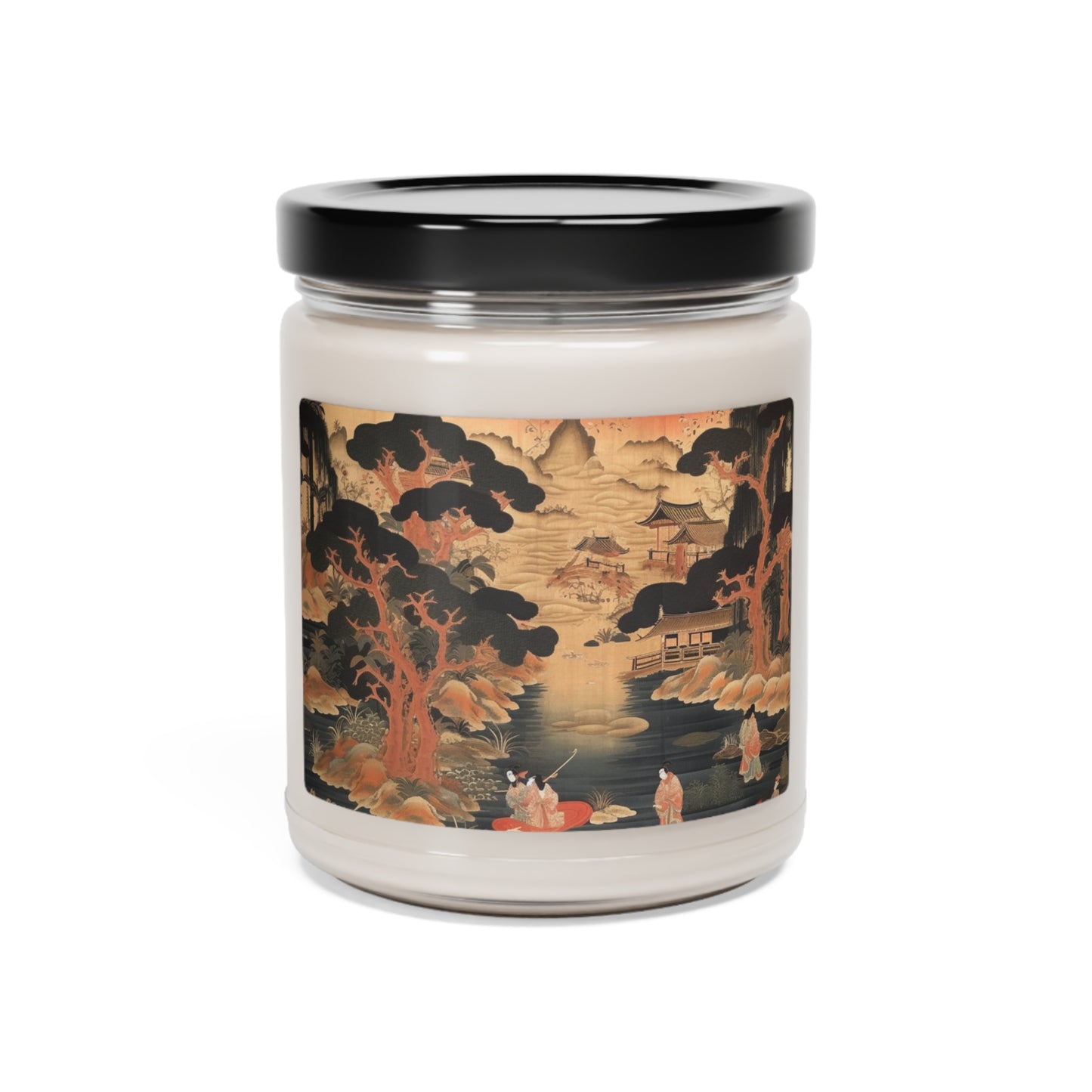 Custom Japanese Tapestry Scented Soy Candle: Your Personalized Artistic Statement