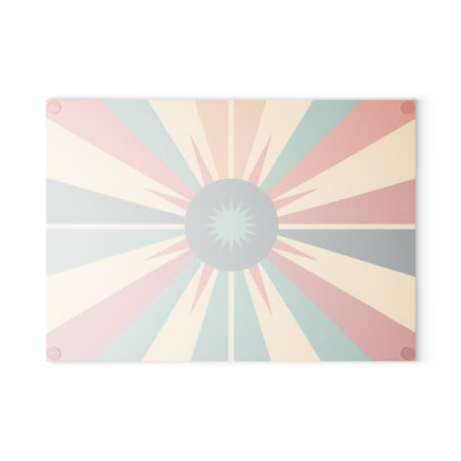 Vintage Fashion Inspiration: Starburst Glass Cutting Board with 1950s and 1960s Flair