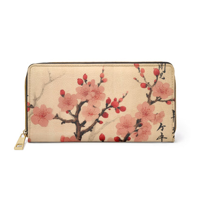 Cherry Blossom Fusion Zipper Wallet