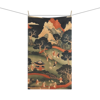 Tapestry Treasures: Japanese-inspired Kitchen Towel for Art Lovers