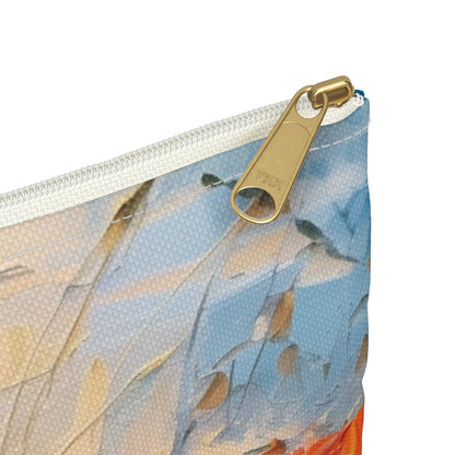 Accessory Pouch Paradise: Abstract Poppy Artwork and Flower Drawings