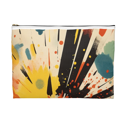 Cosmic Fusion: Abstract Art Accessory Pouch