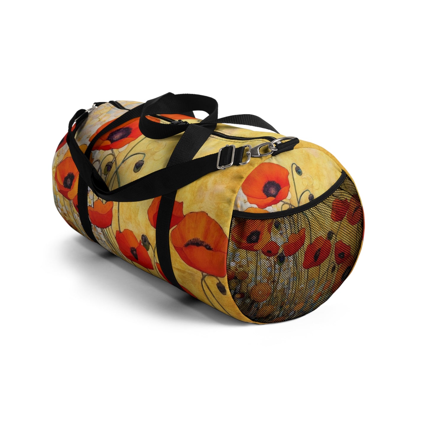 Elevate Your Style: Duffel Bag Adorned with Gustav Klimt's Poppies