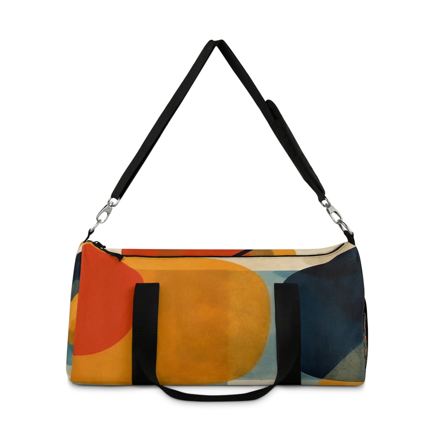 Geometric Artistic Fusion: Step into Modern Artistry with our Midcentury Modern Duffel Bag