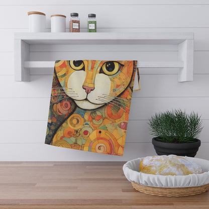 Art Nouveau Revival: Klimt-Inspired Kitchen Towel