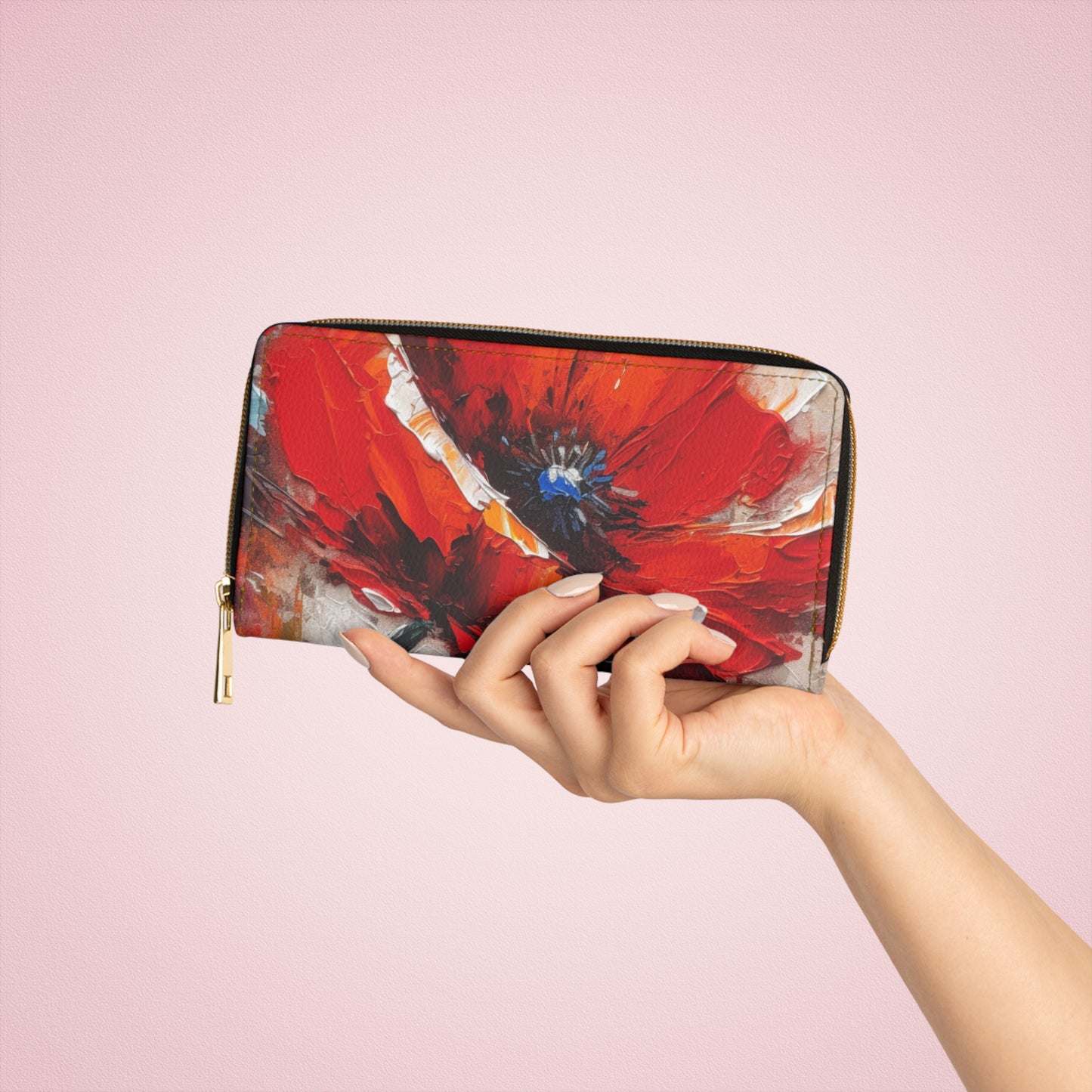 Unleash Your Creativity with Poppy Zipper Wallet: A Blossoming Artistic Journey