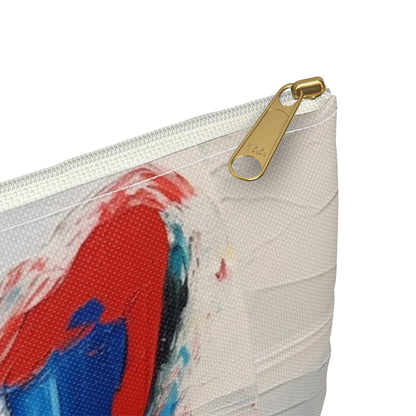 Abstract Accessory Pouch for Art Lovers: Butterfly-Inspired Delight