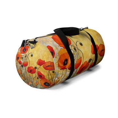 Elevate Your Style: Duffel Bag Adorned with Gustav Klimt's Poppies