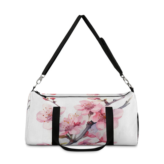 Blossoming Serenity: Watercolor Cherry Blossom Duffel Bag