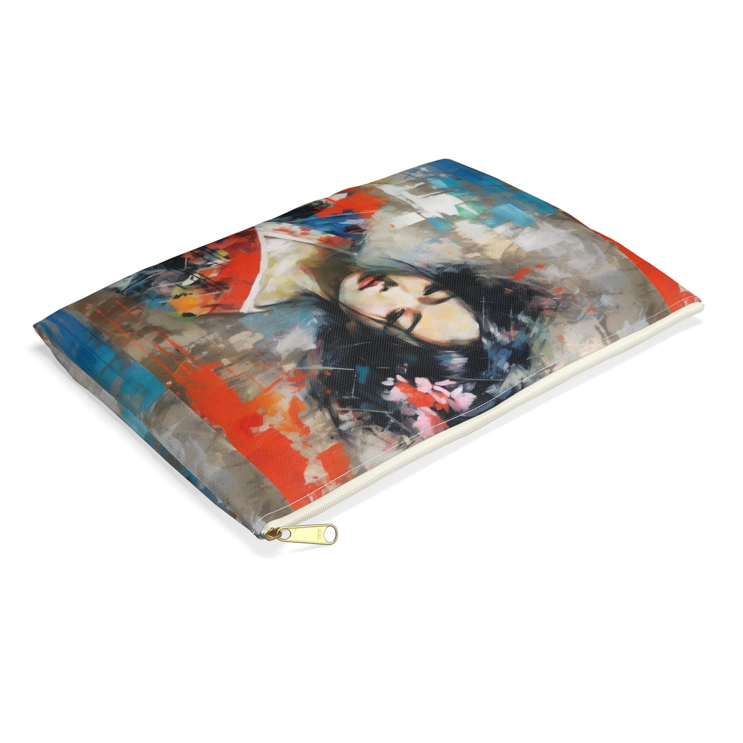 Accessory Pouch with Geisha Art: Style with Japanese Artistic Flair