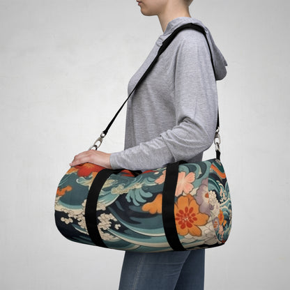 Elegant Kimono Duffel Bag: Embrace Japanese Artistry