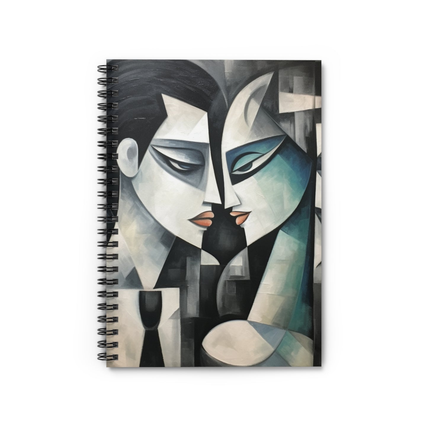 Spiral Notebook with Cubist Art: Write with Artistic Finesse and Abstract Flair