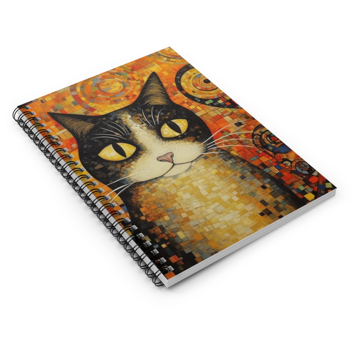 Symbolic Elegance: Gustav Klimt-Inspired Spiral Notebook