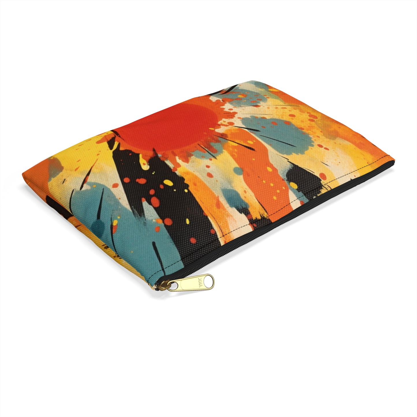 Cosmic Fusion: Abstract Art Accessory Pouch