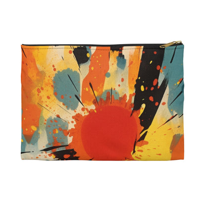 Cosmic Fusion: Abstract Art Accessory Pouch