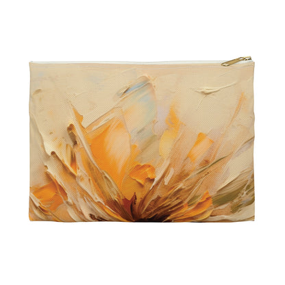 A Brush of Nature's Elegance: Accessory Pouch for Artistic Flower Lovers