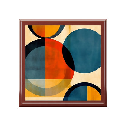 Geometric Abstraction Extravaganza:Jewelry Box for Art Enthusiasts